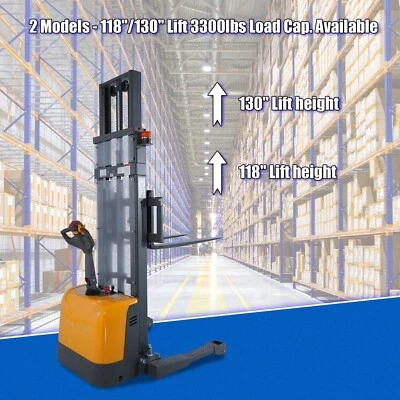 Apilador Walkie Straddle APOLLOLIFT 118"/130" Elevador Completo Eléctrico 3300 lb Foto 1 de 4