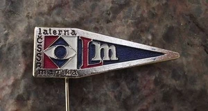 Vintage Laterna Magika Magic Lantern Czechoslovakia Expo 58 Theatre Pin Badge - Picture 1 of 2