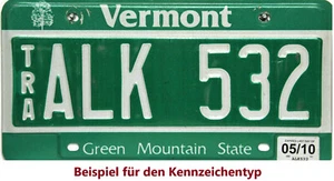 Plaque D'Immatriculation Vermont Green Mountain Originale US - Picture 1 of 11