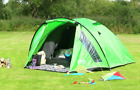 Pro Action 4 Personen 1 Zimmer Kuppel Campingzelt grün, uvp £100,00, kein Innenzelt