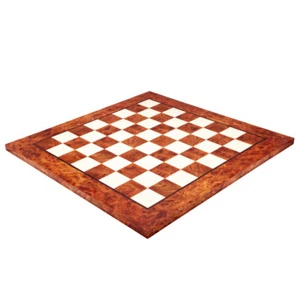 23.6 Inch Briarwood and Elmwood Luxury Chess Board - Picture 1 of 4