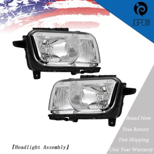 Repuesto de faros para Chevy Camaro 2010-2013 diestro+derecho cromo transparente halógeno nuevo - Imagen 1 de 11