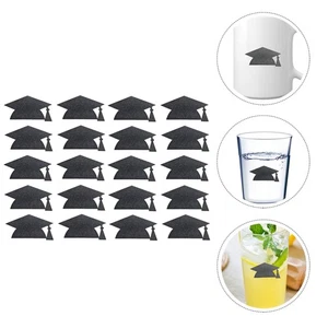 24 Pcs Bachelor Hat Sticker Graduation Water Bottle Stickers Decoration Label - Picture 1 of 12