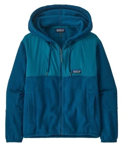 Patagonia Women's Microdini Hoody Lagom Blue Medium Excellent Condition Hiking - Picture 1 of 10