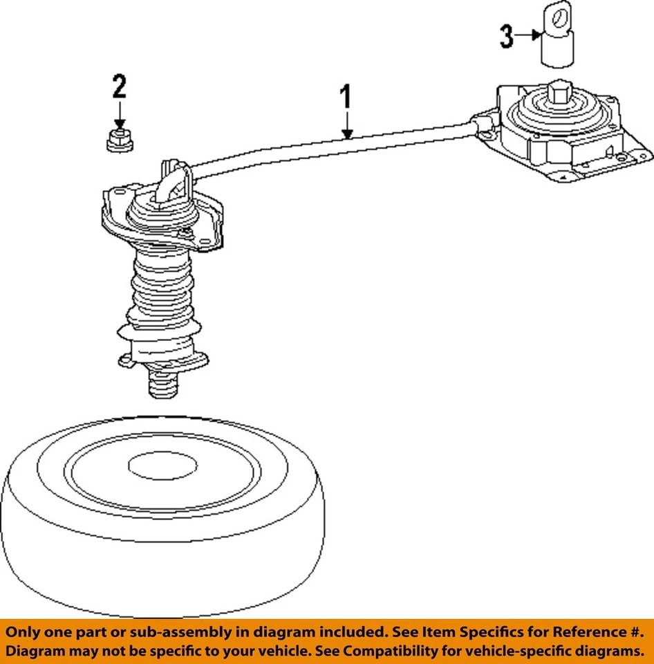 Toyota OEM 04-25 Highlander-Mango de repuesto para neumáticos 5194228010 Foto 1 de 1
