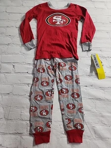 NFL Apparel San Francisco 49ers Pajama Set 2 Piece Youth Boys Medium 7/8 - NEW - Picture 1 of 10