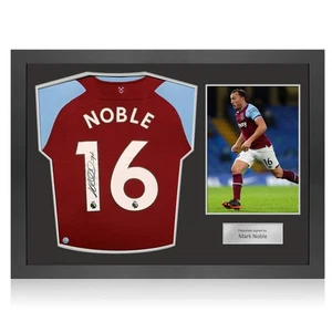 Mark Noble Signed West Ham 2020-21 Football Shirt. Icon Frame - Picture 1 of 5