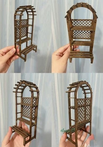 DIY 1:12 Scale Dollhouse Stand Miniatures Furniture Unfinished Vintage Flower - Picture 1 of 7