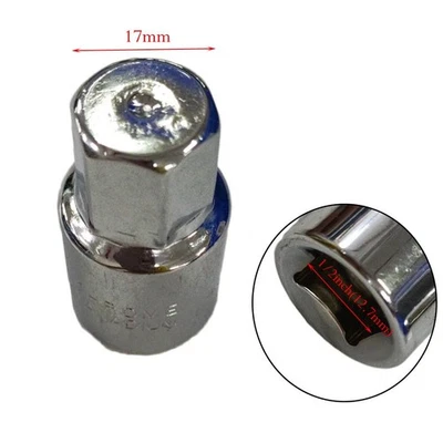 High Quality Garden Socket Wrench Head 17mm(1/2") Chrome Vanadium Steel - Image 1 of 4
