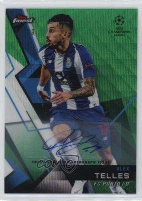 2018-19 Topps Finest UCL Green Wave Refractor Auto /99 Alex Telles #92 - Image 1 of 3