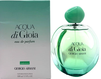 GIORGIO ARMANI ACQUA DI GIOIA INTENS EAU DE PARFUM SPRAY 3,3 Oz/100 ml NOVO! - Imagem 1 de 4