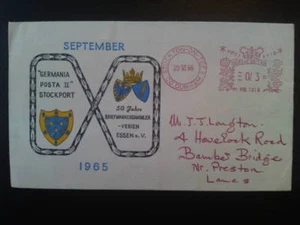 GERMANIA POSTA II STOCKPORT ENV 1965 - Picture 1 of 1