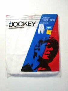 VTG 1974 NOS Jockey Thermal Underwear Cotton 42 Extra Long White Style 1203 - Picture 1 of 10