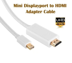 3M Mini Displayport to HDMI Cable Cord for Lenovo ThinkPad X1 Helix X230 L430 4K - Picture 1 of 4