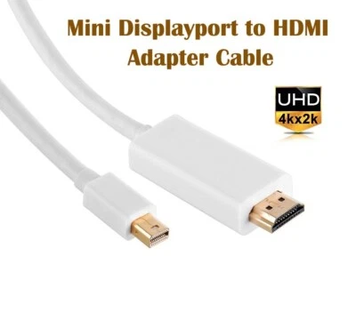 3M Mini Displayport to HDMI Cable Cord for Lenovo ThinkPad X1 Helix X230 L430 4K - Image 1 of 4