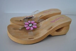 Blumen Slipper Mädchen Damen Riemen Flip Flops Sandalen Gr. 2 (EU 34) Skechers - Bild 1 von 6