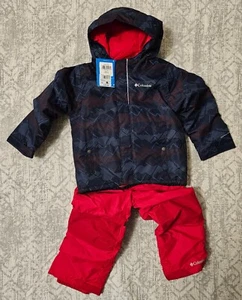 Boy's Columbia Buga Insulated Set Navy Red 4T - Picture 1 of 4