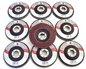 10 Goliath Industrial 4-1/2 ZOLL KLAPPSCHEIBEN 36 KÖRNUNG FD41236 WINKELSCHLEIFERSCHEIBE 4,5 ZOLL - Bild 1 von 1