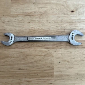 Craftsman USA 12mm x 14mm Double Open End Wrench =v= Series Flying V - Picture 1 of 13