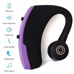 Cuffie wireless universali con microfono e musica, per iPhone, smartphone, viola - Foto 1 di 6