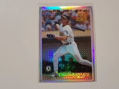 Tarjeta de béisbol Jason Giambi 1996 Topps Chrome Refractor Future Star #72 Foto 1 de 4