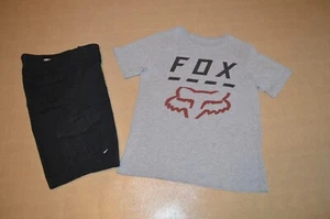Fox Racing Youth Shorts Black Size 28 and Fox Racing SS Tee Youth LRG Item #316 - Picture 1 of 5