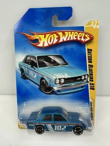 Hot Wheels 2009 New Models Datsun Bluebird 510 #102 Blue - Picture 1 of 3