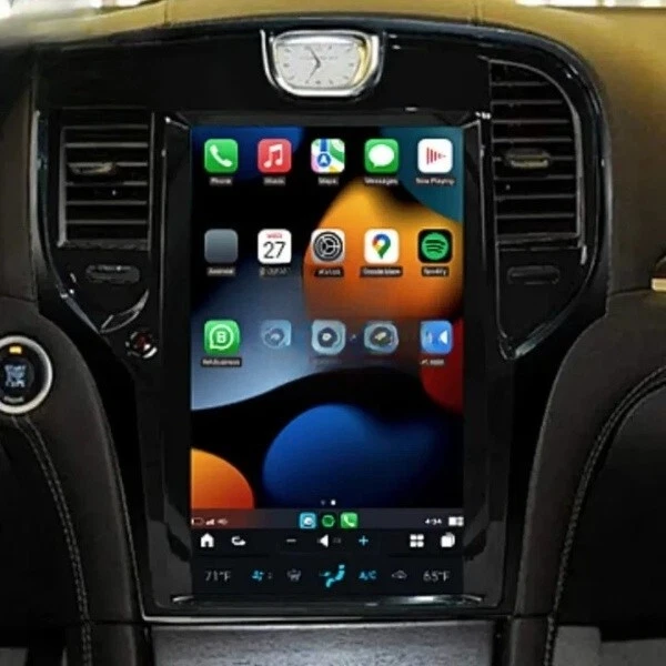 For Chrysler 300c 300s 2011-2022 Car Radio Tesla Screen Stereo Receiver - Изображение 1 из 4