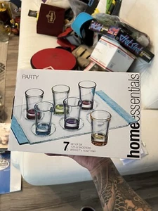 FIESTA home essentials 7 piece. 6 Shooters with A Tray - Picture 1 of 3
