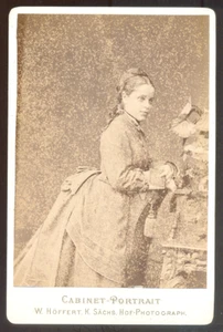 Germany CARTE CABINET W.Höffert à Dresden, Vintage albumen print c.1874 - Picture 1 of 2