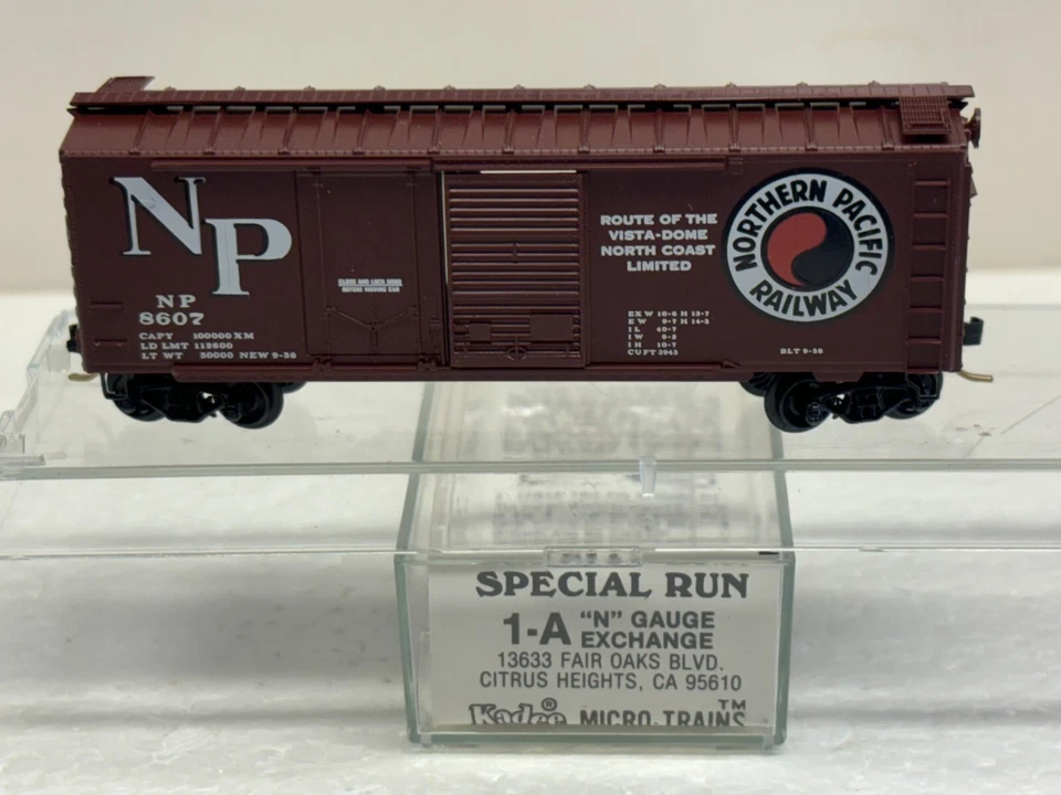N Scale Kadee Micro Trains MTL Special Run 83-06 N Gauge Exchange NP 8607 - Image 1 of 4