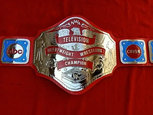 Neu NWA Television Schwergewicht Wrestling Championship Gürtel Replik ROT Erwachsene - Bild 1 von 10