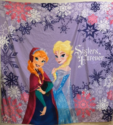 Cortina de ducha de baño Disney Frozen Princess Anna Queen Elsa Sisters Forever Foto 1 de 4