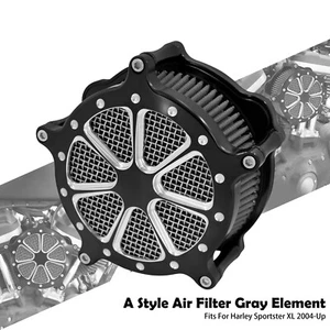 Air Cleaner Filter Gray Intake For Harley 2004-2022 Sportster XL883 XL1200 48 72 - Picture 1 of 15