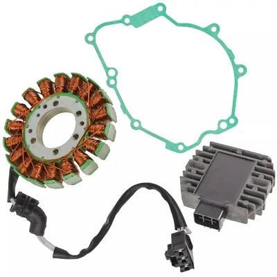 Magneto Coil Stator+Voltage Rectifier+Gasket Assy FOR 06-16 Yamaha YZF-R6 YZFR6 - Image 1 of 2