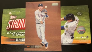 2021 Topps Stadium Club ALEX BREGMAN Oversized Box Topper #OBAB (card only) - Picture 1 of 5