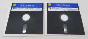 Disquetes APPLE II 1983 5,25" Aladin Advanced Data Institute System/Demostración - Imagen 1 de 3