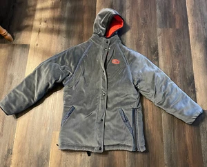 NIKE Gray/Orange Hooded Puffer Parka/Matching Reversible XL (18-20) - Picture 1 of 6