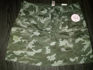Girls justice belted denim camo skirt size 14 new  - Picture 1 of 2
