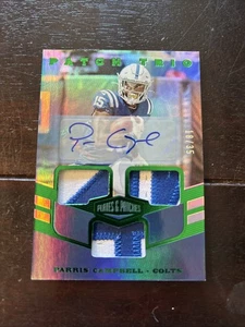 2019 Plates And Patches Parris Campbell RC Patch Trio Auto #’d 18/35 - Picture 1 of 2