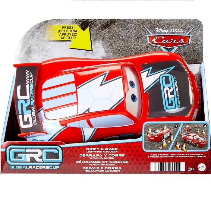 Mattel Cars Auto Super Derapate Saetta McQueen Corsa Globale Derapa e Sfreccia 3 - Immagine 1 di 1