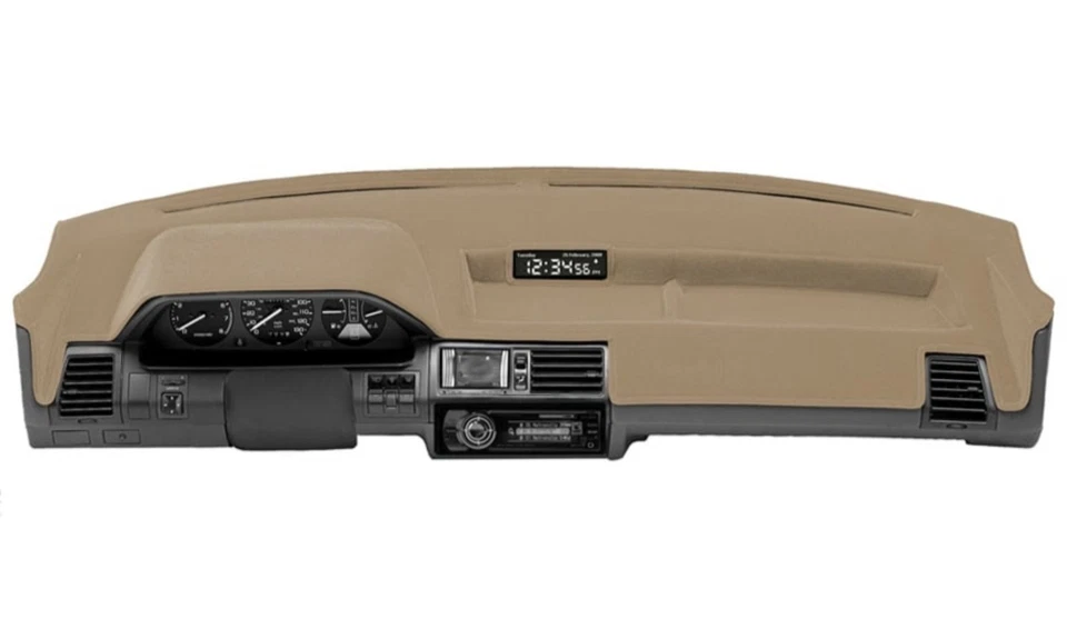 Alfombrilla para cubierta de tablero beige Coverking GMC Yukon XL material de terciopelo 2015-2020  Foto 1 de 2