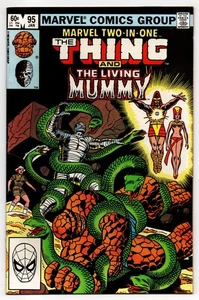 Marvel Two-In-One No 95 Jan 1983 (VFN) (8.0)Bronze Age, Thing & The Living Mummy - Picture 1 of 2