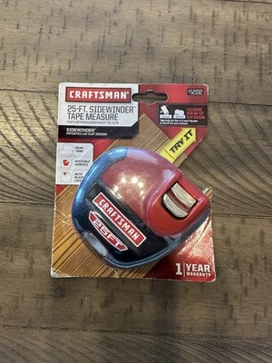 Craftsman 25 FT Sidewinder Tape Measure Auto Lock # 952332 NEW Rare - Image 1 of 2