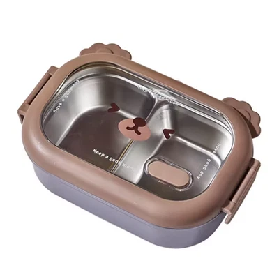 Stainless Steel Liner Stainless Lunch Box Dishwasher-safe Liner For Commuting - Image 1 of 4