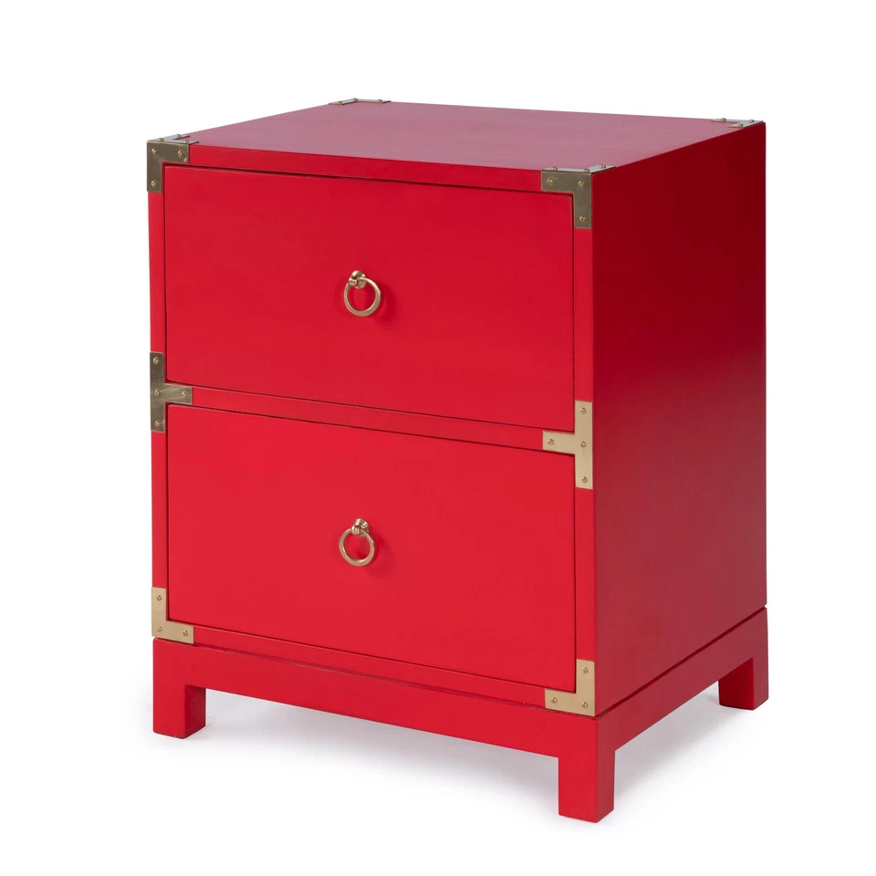 Butler Specialty Butler Loft 2 Drawer Accent Chest In Red - Image 1 of 4