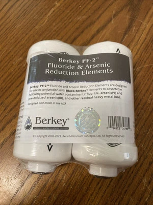 2 Berkey PF-2 Fluoride Water Filters for Berkey Systems OEM Genuine New Sealed - Image 1 of 2
