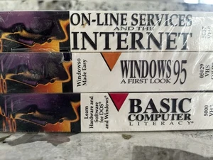 Everything You Need To Know About Basic Computer Literacy VHS + 2 NEW sealed - Picture 1 of 3
