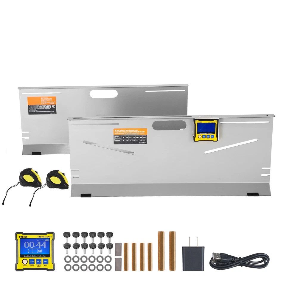 Wheel Alignment Tool Camber/Caster/Toe Gauge Toe Plates Measuring Tapes Foto 1 de 4