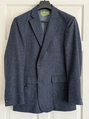 Oliver Sweeney Armacao Blue Wool Tweed Sports  Jacket/Blazer RRP £299 Medium 40 - Image 1 of 4